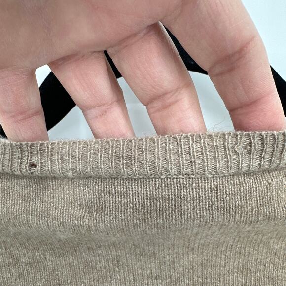 Marni 100% Cashmere Tan Open Front Cardigan Sweater Size 42/ US 10 - Picture 4 of 8